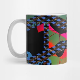 Geometric modern Boho abstract mid century stripes minimalist 187 Pattern Mug